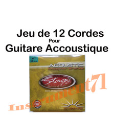 Jeux de 12 Cordes Pour Guitare Accoustique EXTRA LIGHT 