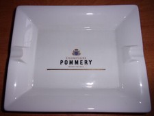 CENDRIER porcelaine  Champagne POMMERY Reims  FRANCE TBE