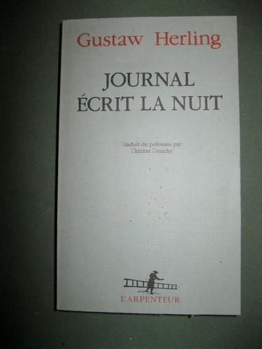 Herling gustaw journal - herling, écrit