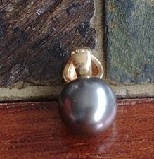 Pendentif Or 18k Et Perle Tahiti