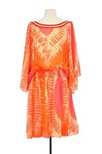 Robe en soie orange Barbara