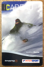 AURÉLIEN DUCROZ CARTE CADEAU INTERSPORT CARD TÉLÉCARTE PHONECARD SCHEDA TARJETA