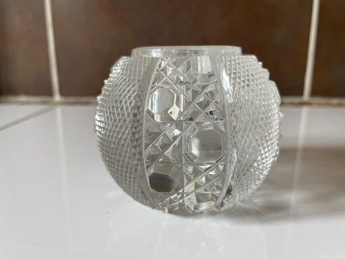 Vase bougeoir boule cristal - vase/bougeoir, en