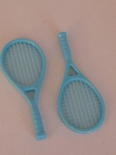 Playmobil accessoire jeu de raquettes de tennis sport bleue tournois gazon terre