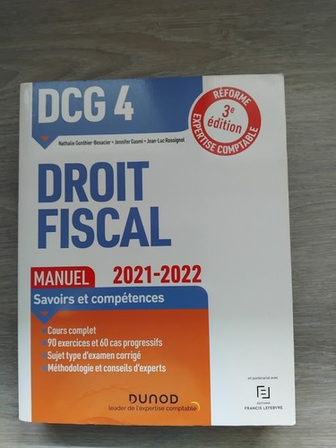Dcg droit fiscal - dcg,