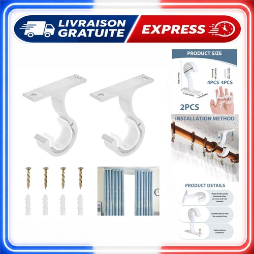 Support tringle rideaux - tringle,