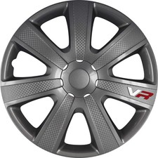 Enjoliveurs Carbon Look anthracite 14'' 4RACING (Boîte de 4)