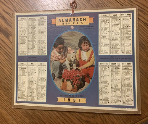 Almanach des ptt 1951 - almanach,