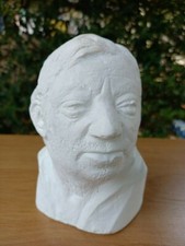 Vintage  Ancienne petite statue buste moulage plâtre  Serge Gainsbourg
