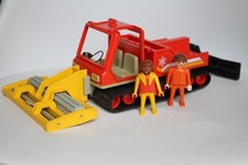 PLAYMOBIL SPORT HIVER - Véhicule Chasse Neige Dameuse Deneigeuse 3469