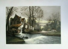 GRAVURE ANCIENNE - AQUATINTE