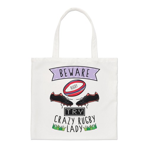 Méfiez vous fou rugby femme - rugby,