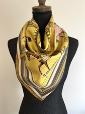 Foulard/ Carré 90 Hermès en soie Les Couvertures de Jour 