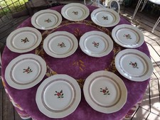11 Assiettes Plates Faience