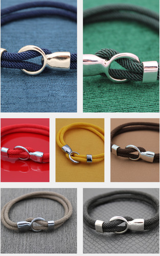 Bracelet tissu 21 cm - 🌈,