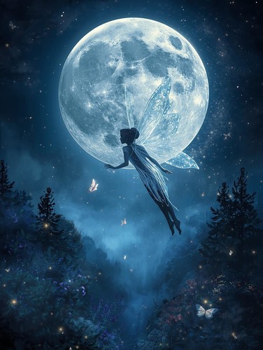 Poster fee foret enchantee - fee,