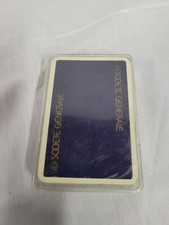 rare Jeu de carte ancien SOCIÉTÉ GENERALE Bleu DANS SA BOITE EN  PLASTIQUE 