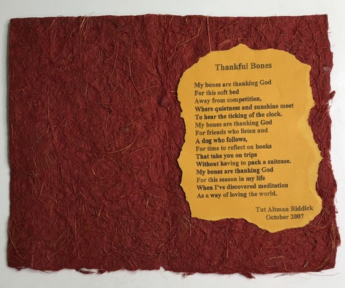 Tut altman riddick poem - poem, on