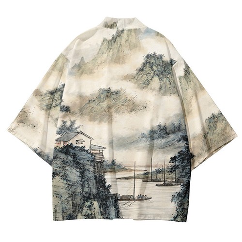 Hommes haori chemise kimono - hommes,