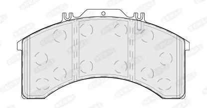 Plaquettes frein bcv29011t - plaquettes, de