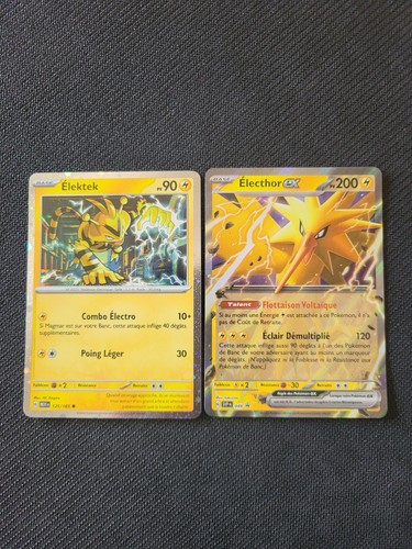 Carte pokémon électhor - pokémon, ex