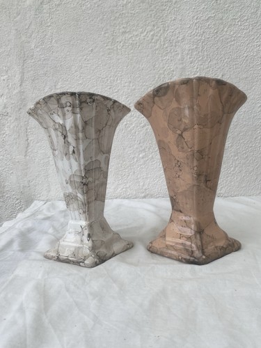 Vases faience imitation - vases,