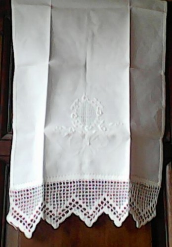 Pièce tissu brodé - tissu,