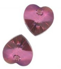 6 COEURS SWAROVSKI® ELEMENTS 6228 10.3 X 10 CRYSTAL LILAC SHADOW X 6