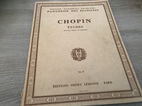 Partition chopin etudes - partition, opus