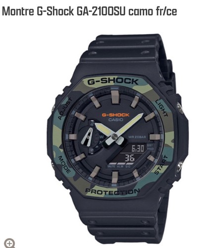 Montre shock 2100su - g-shock, ga-2100su