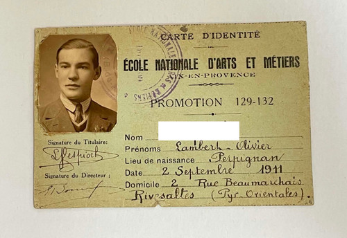 Vieux papier carte identite - papier, d'identite