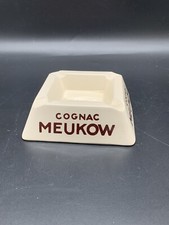 Cendrier Vintage Cognac Meukow - Objet de Collection Rétro en Céramique