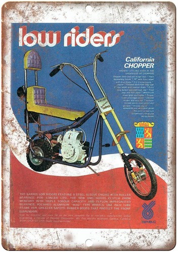 Mini bike metal sign - mini,