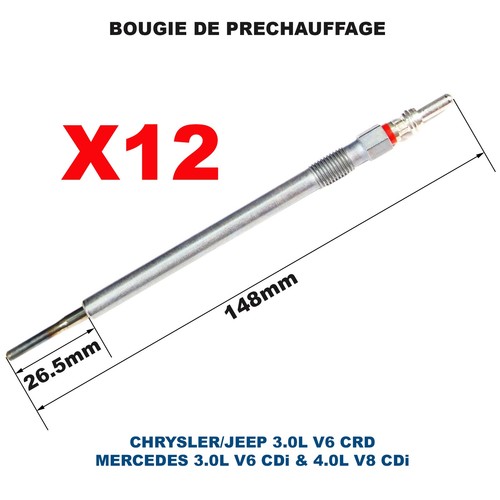 Bougie préchauffage - 12,