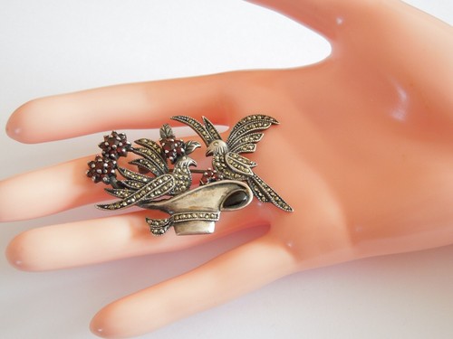 Vieux 925 argent broche - vieux,