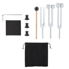 Tuning Fourches pour Thérapeutique Set(128Hz 256Hz 512Hz) Diapason Avec Reflex