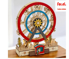 Manège En Bois Roue Panoramique LED 30CM