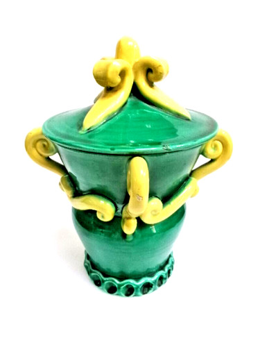 Pot céramique vert - pot, et