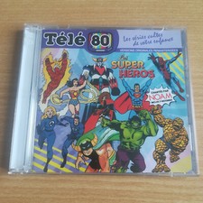 DOUBLE CD télé 80 LES SUPER HEROS NOAM COMME NEUF Goldorak Hulk Spider-Man ETC..