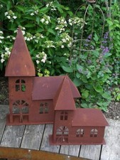 Lanterne en rouille noble