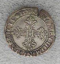 HENRI III  FRANC AU COL PLAT