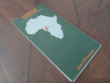 Ancienne Carte Routière Air Afrique – Congo En Très Bon Etat.