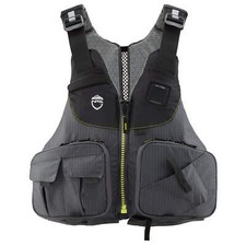 NRS Gilet De Sauvetage Raku Fishing PDF Gris Foncé Gilet De Kayak Gilet De Pêche