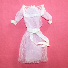 Robe rose pour poupée Barbie Heart Family Mattel vintage
