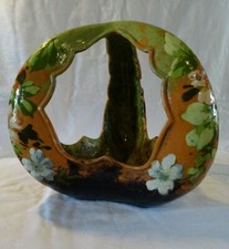 PANIER A FLEURS CÉRAMIQUE ( IMPRESSIONNISTE ) MONTIGNY SUR LOING ? 