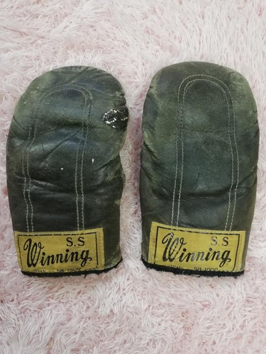 Gants boxe ancien logo - gants,