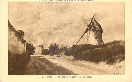 Tableau moulin a - cp,