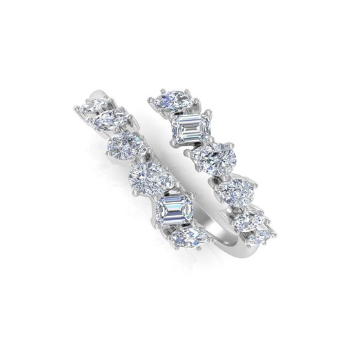 14k blanc ouvrable bague - or,