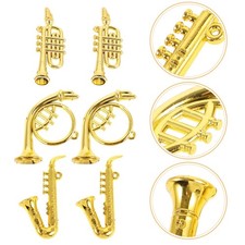  Mini breloques d'instruments de musique en plastique, 18 pièces, pendentif
