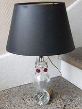 Lampe Chouette Hibou Cristal Années 60